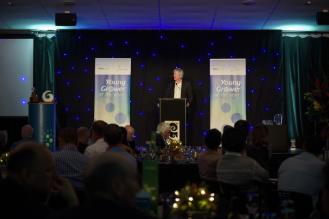Hon. Damien O'Connor at Young Grower awards dinner 2019